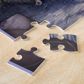 雪+小妖精や小人+女の子+を使って+ライオン ジグソーパズル (側面)