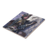 雪+小妖精や小人+女の子+を使って+ライオン タイル (側面)