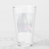 雪、木、太陽、クリスマスの準備 タンブラーグラス (裏面)