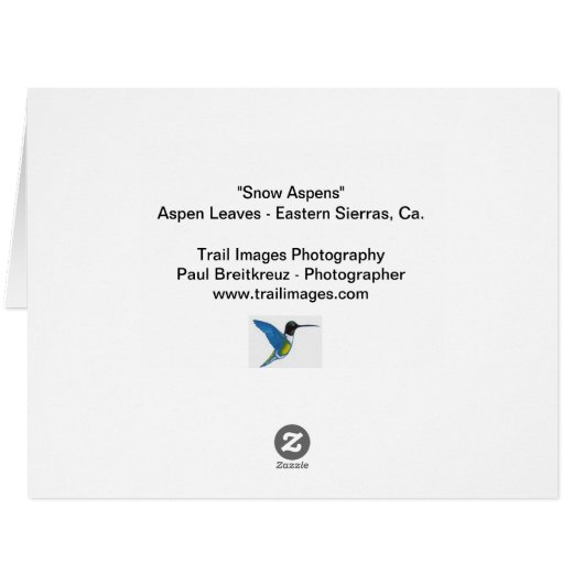 "雪《植物》アスペン" (裏面横)