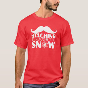 雪(軽い手紙)を通したSTACHING Tシャツ