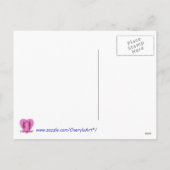 雪、雪だるまのアウトライン着色はがき シーズンポストカード (裏面)