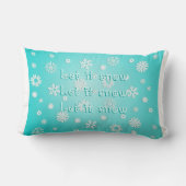 雪、雪、雪 ランバークッション (裏面)