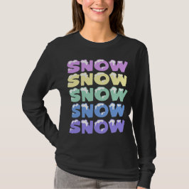 雪，雪，雪，雪，雪，雪 Tシャツ