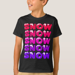 雪，雪，雪，雪，雪，雪 Tシャツ