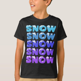 雪，雪，雪，雪，雪，雪 Tシャツ
