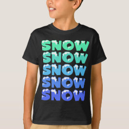 雪，雪，雪，雪，雪，雪 Tシャツ