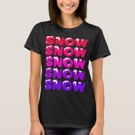 雪，雪，雪，雪，雪，雪 Tシャツ