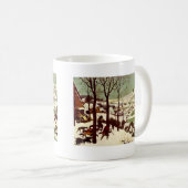 雪- 1565年のハンター コーヒーマグカップ (正面右)