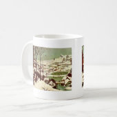 雪- 1565年のハンター コーヒーマグカップ (正面左)