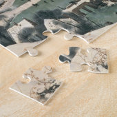 雪- 1565年1月のハンター ジグソーパズル (側面)