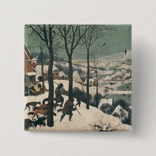 雪- 1565年1月のハンター 缶バッジ (正面)
