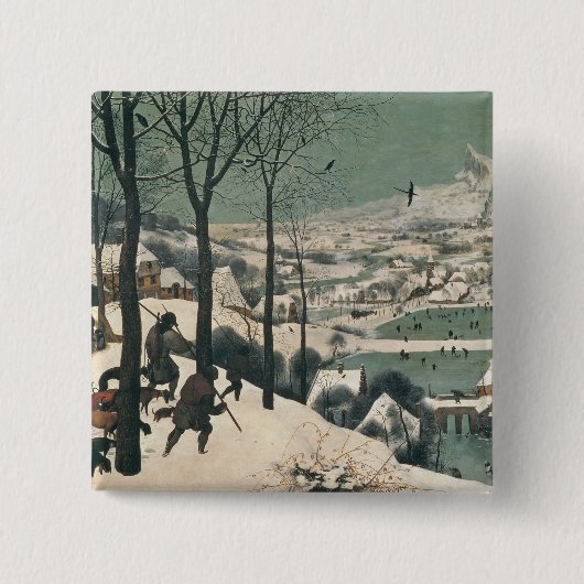 雪- 1565年1月のハンター 缶バッジ (正面)