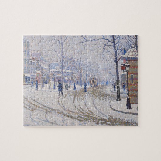雪、Boulevard de Clichy、パリ1886年 ジグソーパズル (横)