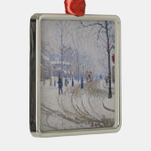 雪、Boulevard de Clichy、パリ1886年 メタルオーナメント (右)