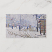 雪、Boulevard de Clichy、パリ1886年 名刺 (裏面)