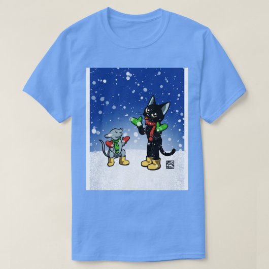 雪 Tシャツ (デザイン正面)