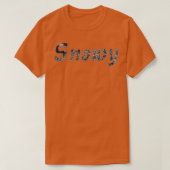 雪 Tシャツ (デザイン正面)