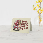 雪Digityのバッグに向けて90年代のクリスマスレトロ カード (黄色い花)