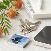 雪Keychainのスノーボーダー キーホルダー (側面)