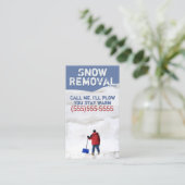 雪Plowing.Snowの取り外しBusiness.Customizable 紹介カード (スタンド正面)