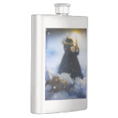 雪Xの磁器 フラスク (右)