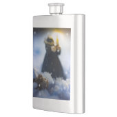 雪Xの磁器 フラスク (左)