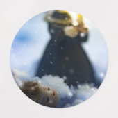 雪Xの磁器 ラベル (デザイン1)