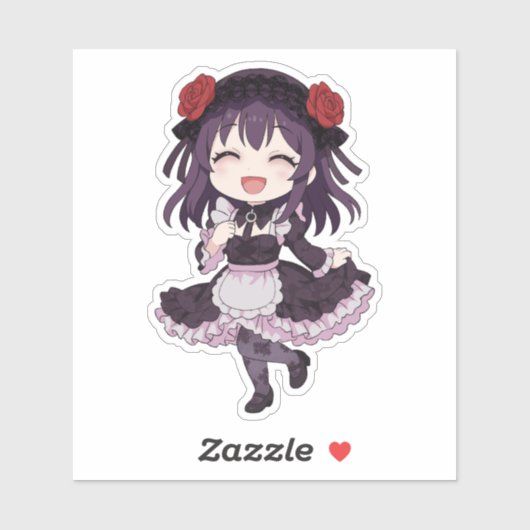 雫たんちびコスプレ人形アート シール (シート)