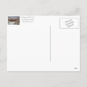 雰囲気のクリスマスラティコテージ雪のシーン シーズンポストカード (裏面)