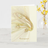 雰囲気勇気付けられるカード カード (黄色い花)