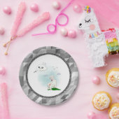 雲おもしろいと羊。雲のように。三角形 ペーパープレート (パーティー)