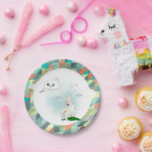 雲おもしろいと羊。雲のように。三角形 ペーパープレート (パーティー)