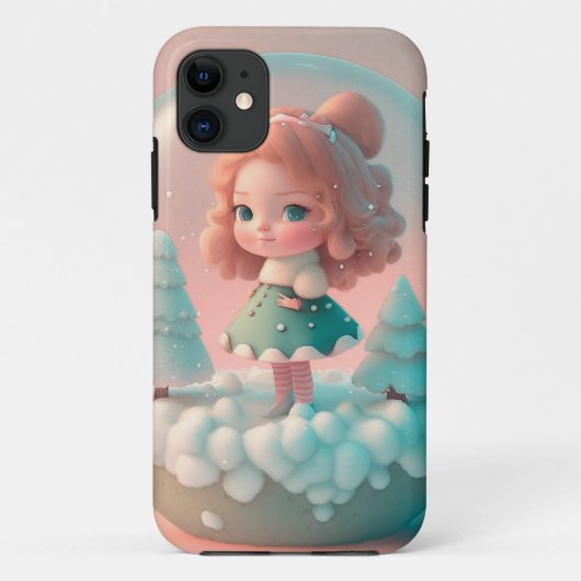 雲おもしろいの上の小さな人形 Case-Mate iPhoneケース (裏面)