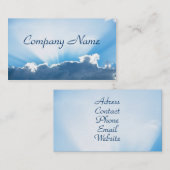 雲および日曜日の名刺 名刺 (正面/裏面)