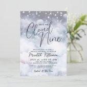 雲お洒落ブライダルシャワー 招待状 (スタンド正面)