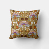 雲お洒落模様、スマイリー、ハート クッション (裏面)