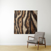 雲がかったヒョウの毛皮、エキゾチックなパターン。 タペストリー (インサイチュ(横))