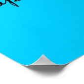 雲がたくさん浮かぶ笑顔の太陽： ポスター (角)