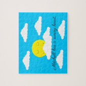 雲がたくさん集まる晴れの日 ジグソーパズル (縦)