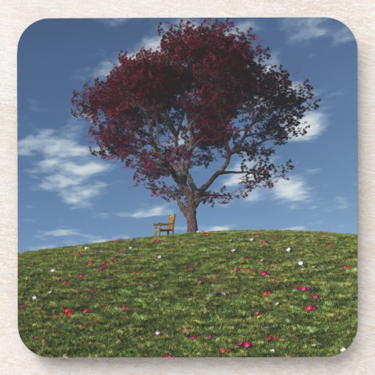 雲がコルクコースターで流れる コースター (正面)