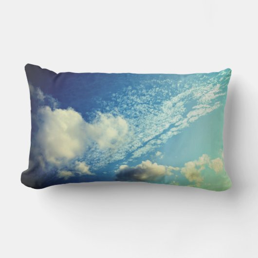 雲が一瞬舞い上がる アウトドアクッション (正面)