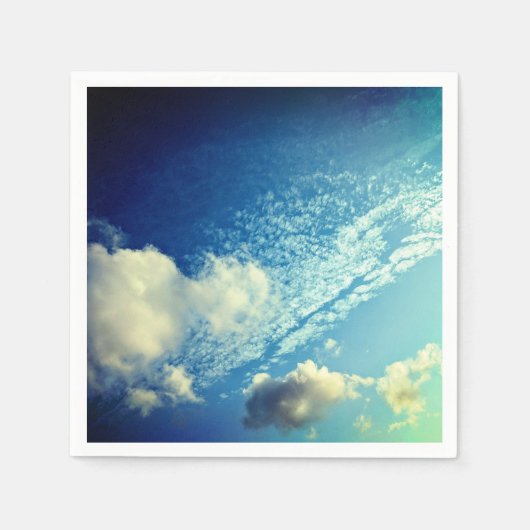 雲が一瞬舞い上がる スタンダードカクテルナプキン (正面)