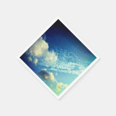 雲が一瞬舞い上がる スタンダードカクテルナプキン (角)