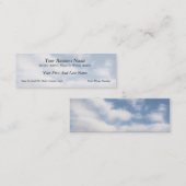 雲が付いている平和な空 スキニー名刺 (正面/裏面)