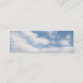 雲が付いている平和な空 スキニー名刺 (裏面)