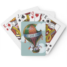 雲が付いている熱気の気球は個人化なります