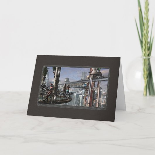 雲が出るや転がにあいさつ カード (正面)