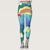 雲が引き寄せる虹 レギンス (正面)