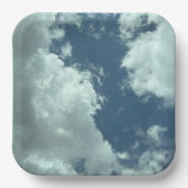 雲が日の出の中を通る ペーパープレート (正面)